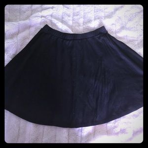 Black flowy mini skirt